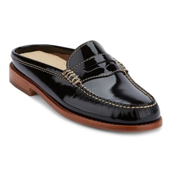 G.H. Bass Co Wynn Heel Mule Patent Leather Slip On Shoe Size 6 - Picture 1 of 8